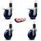 Service Caster 4'' Solid Poly Swivel 1-5/8'' Expanding Stem Caster Set 2 Total Lock Brakes, 4PK SCC-EXTTL20S414-SPUS-2-S-2-158 - alternate 3